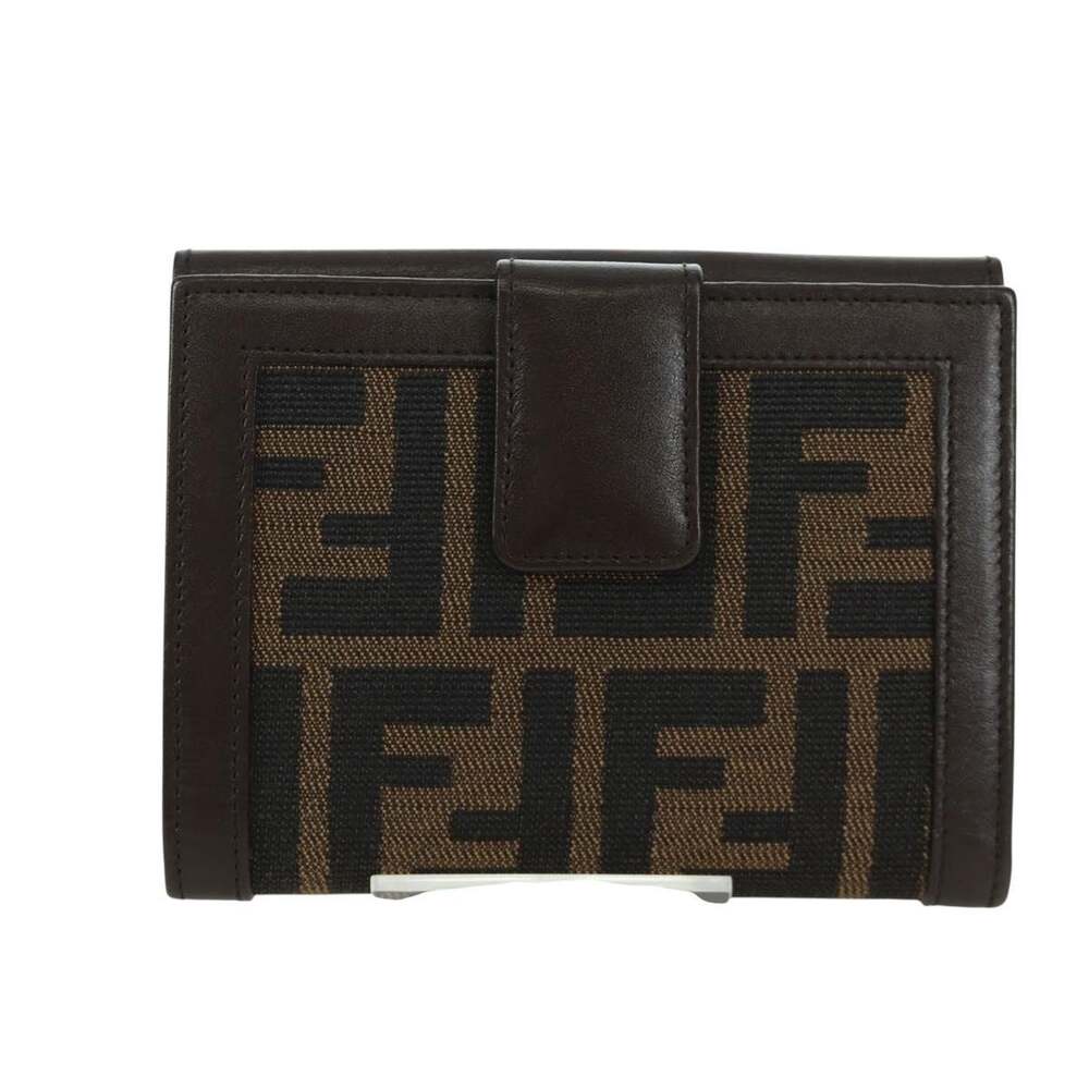 Fendi Zucca Trifold Wallet Black